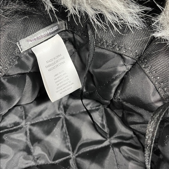 Anthropologie Colorblock New Chic Black and White Faux Fur Bucket Hat main image 7